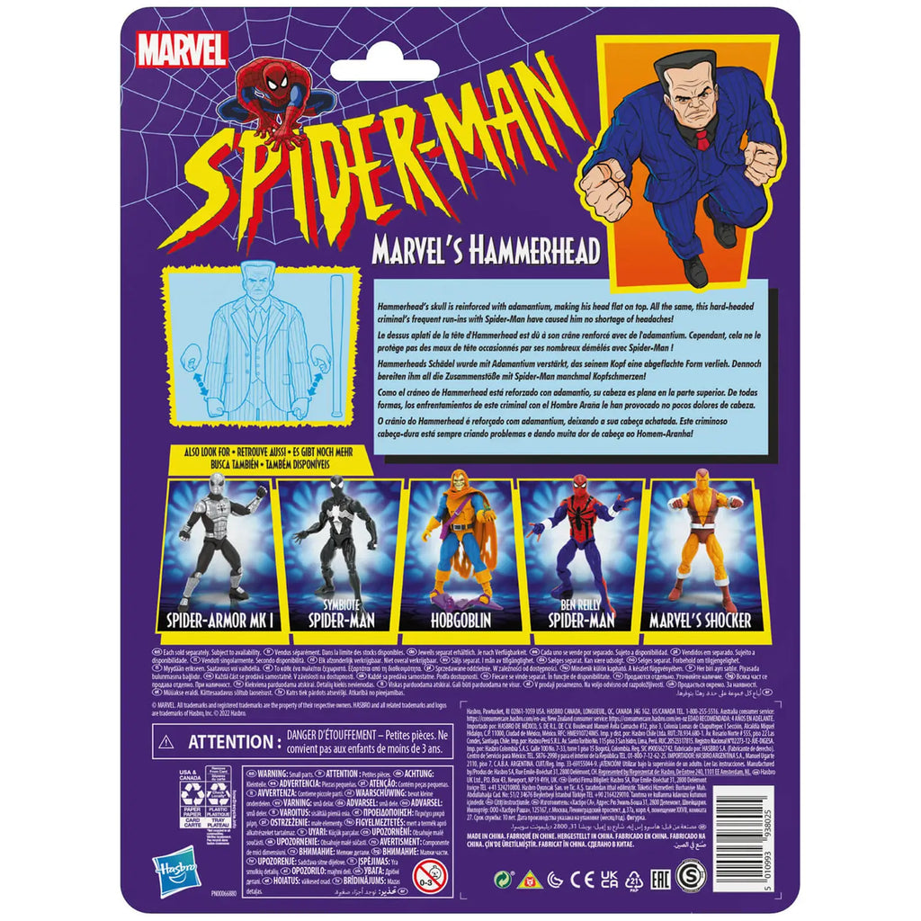 Hammerhead Marvel Legends Series Spider-Man 15 cm große Action-Figur