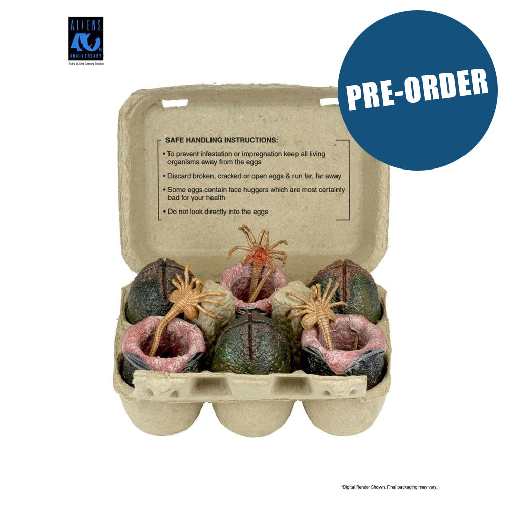 Aliens 6er-Pack Zubehör-Set Carton of Alien Eggs (40th Anniversary) PRE-ORDER