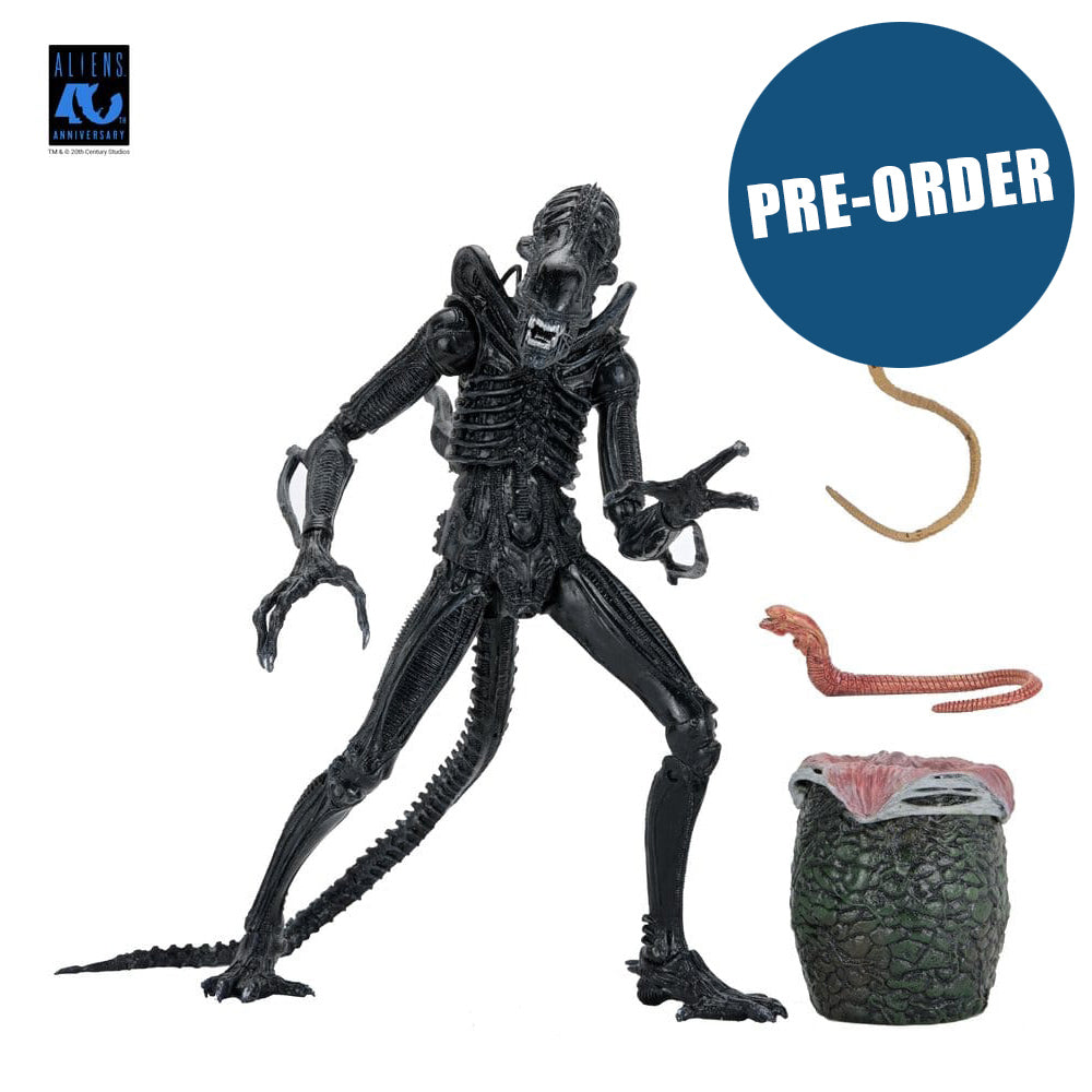Aliens Ultimate Actionfigur Warrior (1986) Xenomorph Black (40th Anniversary) 23 cm PRE-ORDER