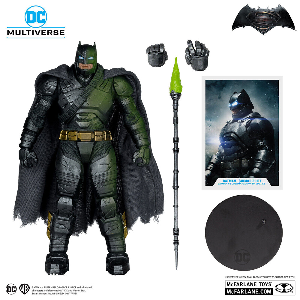 Batman v Superman: Dawn of Justice DC Multiverse Actionfigur Batman (Armor Suit) 19 cm Platinum