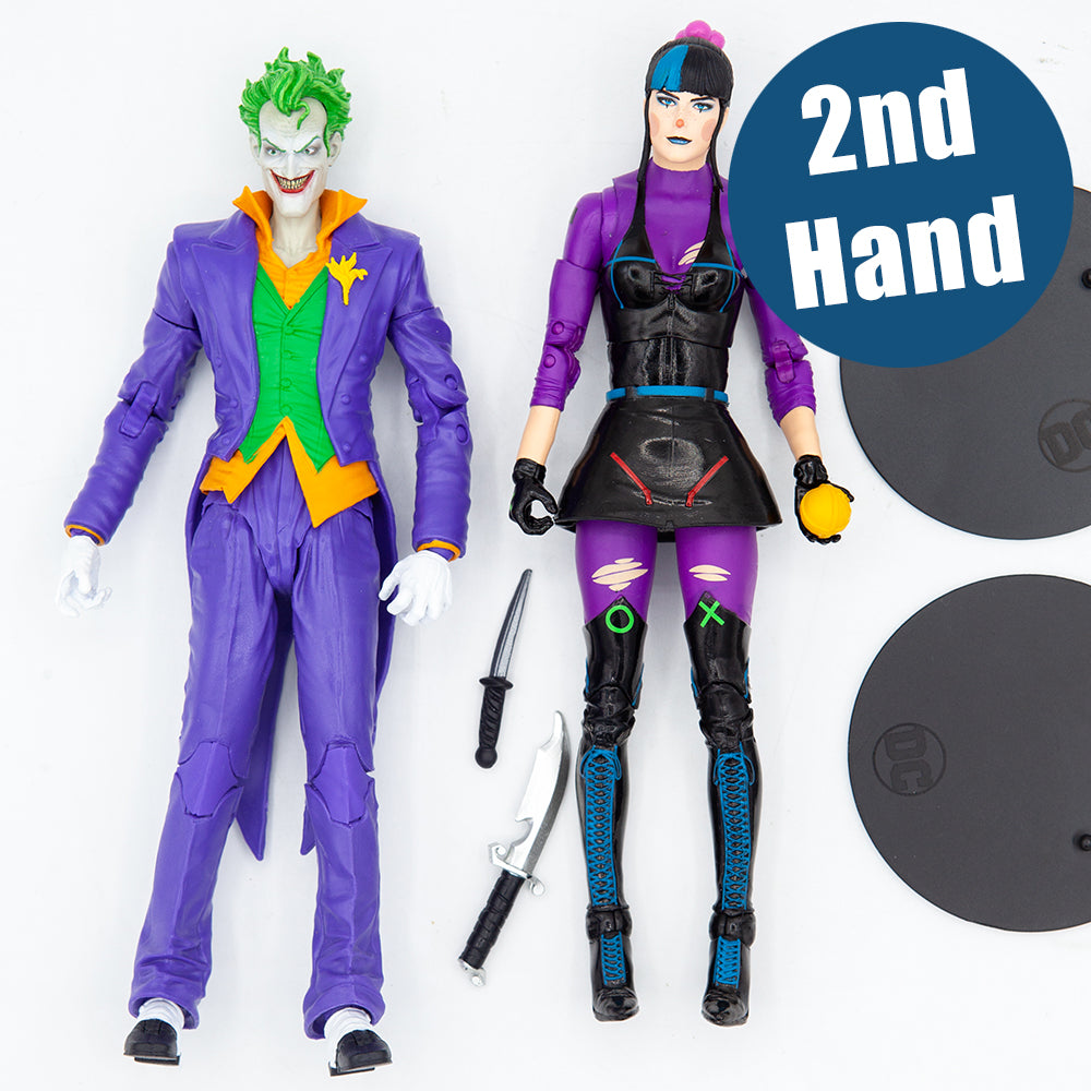 DC Multiverse Actionfiguren 2er-Pack The Joker & Punchline 18 cm 2nd Hand