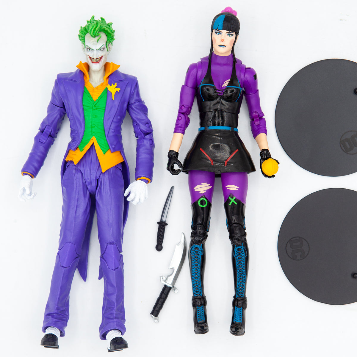 DC Multiverse Actionfiguren 2er-Pack The Joker & Punchline 18 cm 2nd Hand