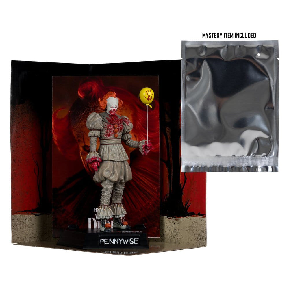 Es Welcome to Derry Movie Maniacs Figur Pennywise (Bloody) 16 cm