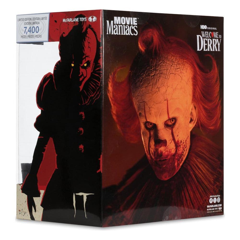 Es Welcome to Derry Movie Maniacs Figur Pennywise (Bloody) 16 cm