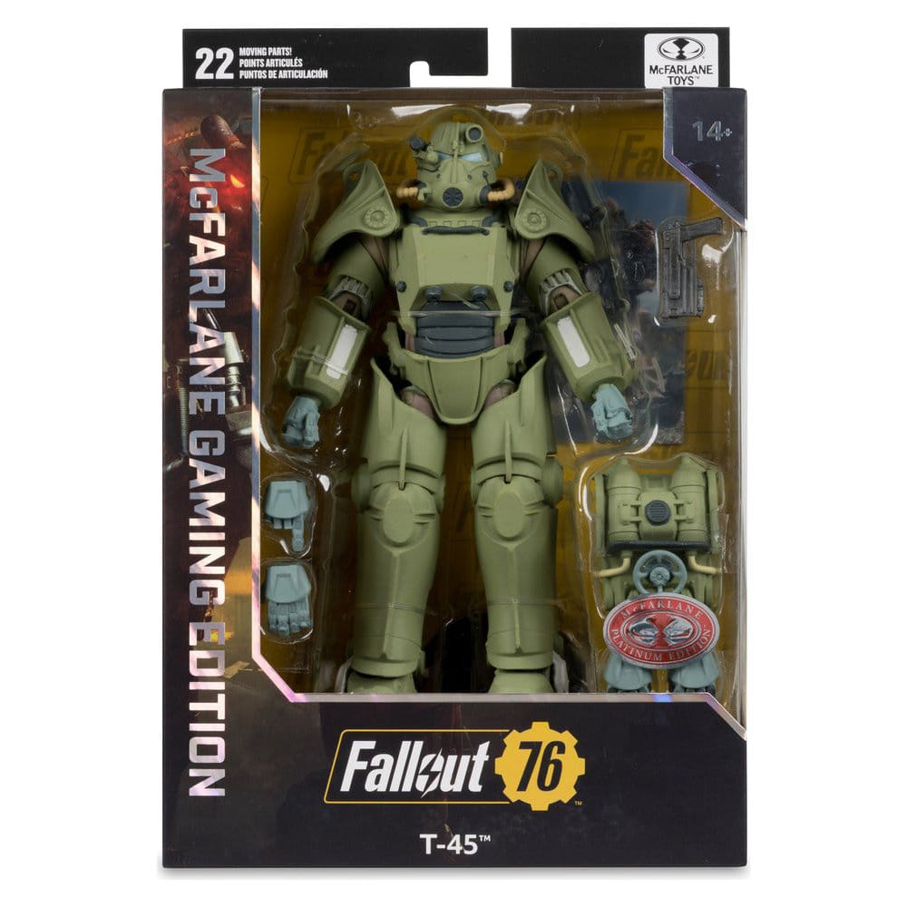 Fallout 76 Gaming Edition Actionfigur T-45 Military Armor (Red Platinum Edition) 20 cm PRE-ORDER