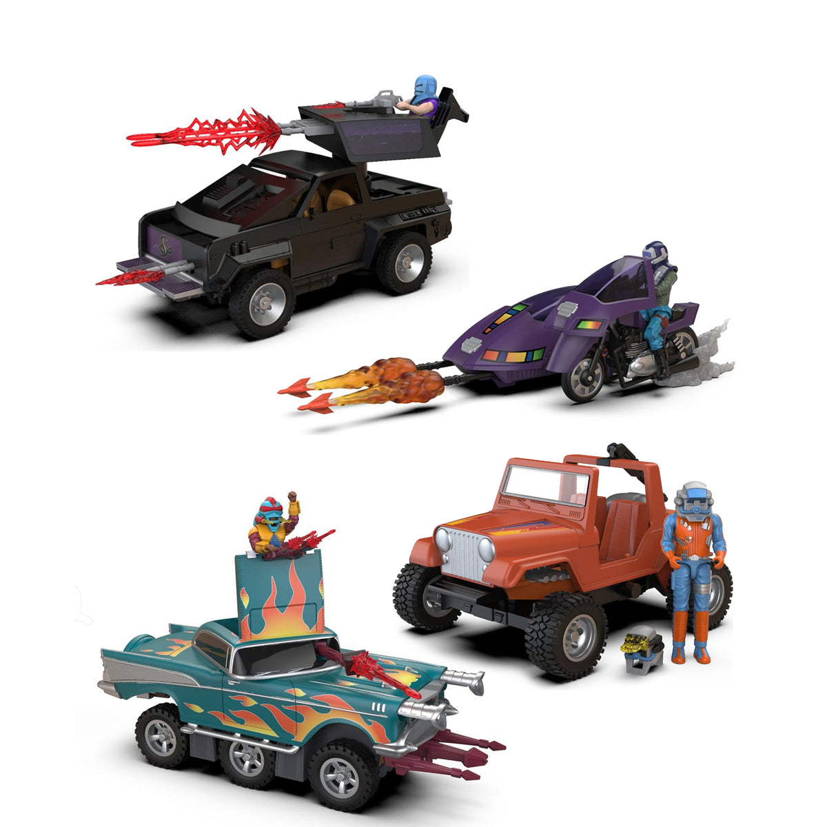 M.A.S.K. Wave 2 Fahrzeuge Gator, Hurricane, AAV, SSC