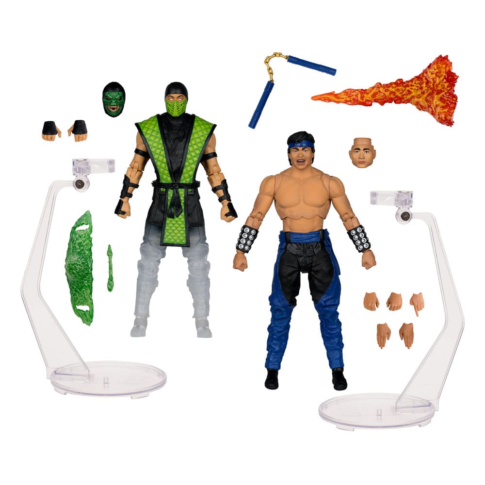 Mortal Kombat Actionfiguren 2er-Pack Liu Kang vs. Reptile (Klassics) 18 cm