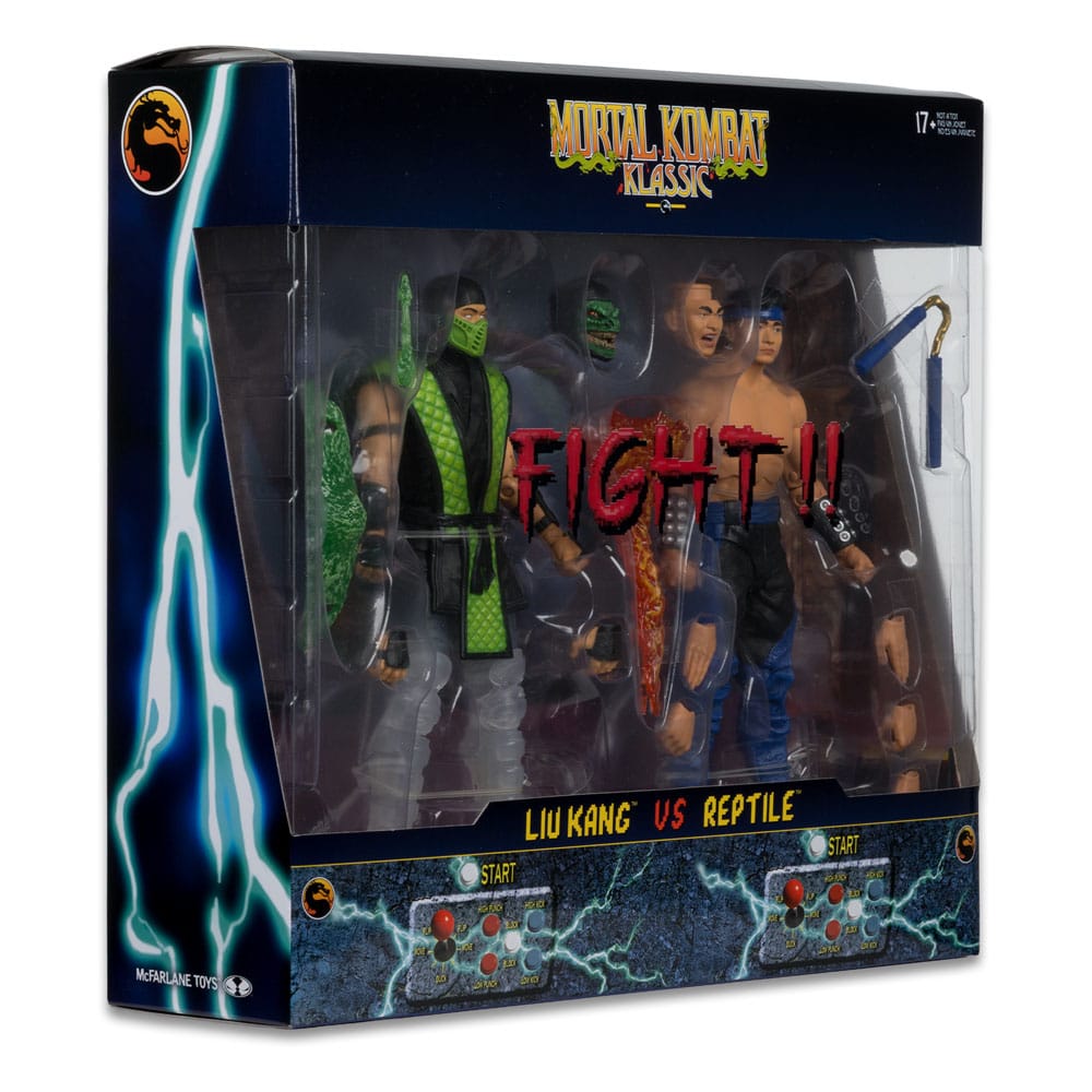 Mortal Kombat Actionfiguren 2er-Pack Liu Kang vs. Reptile (Klassics) 18 cm