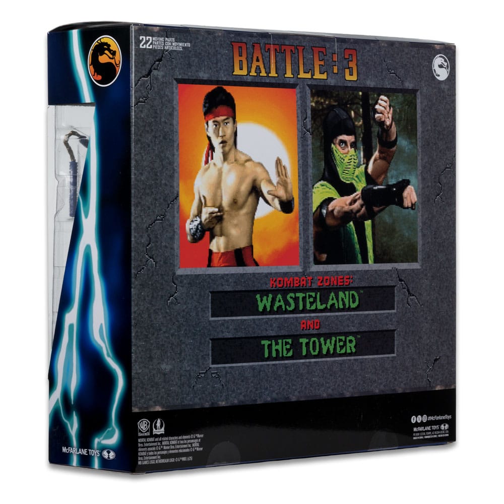 Mortal Kombat Actionfiguren 2er-Pack Liu Kang vs. Reptile (Klassics) 18 cm