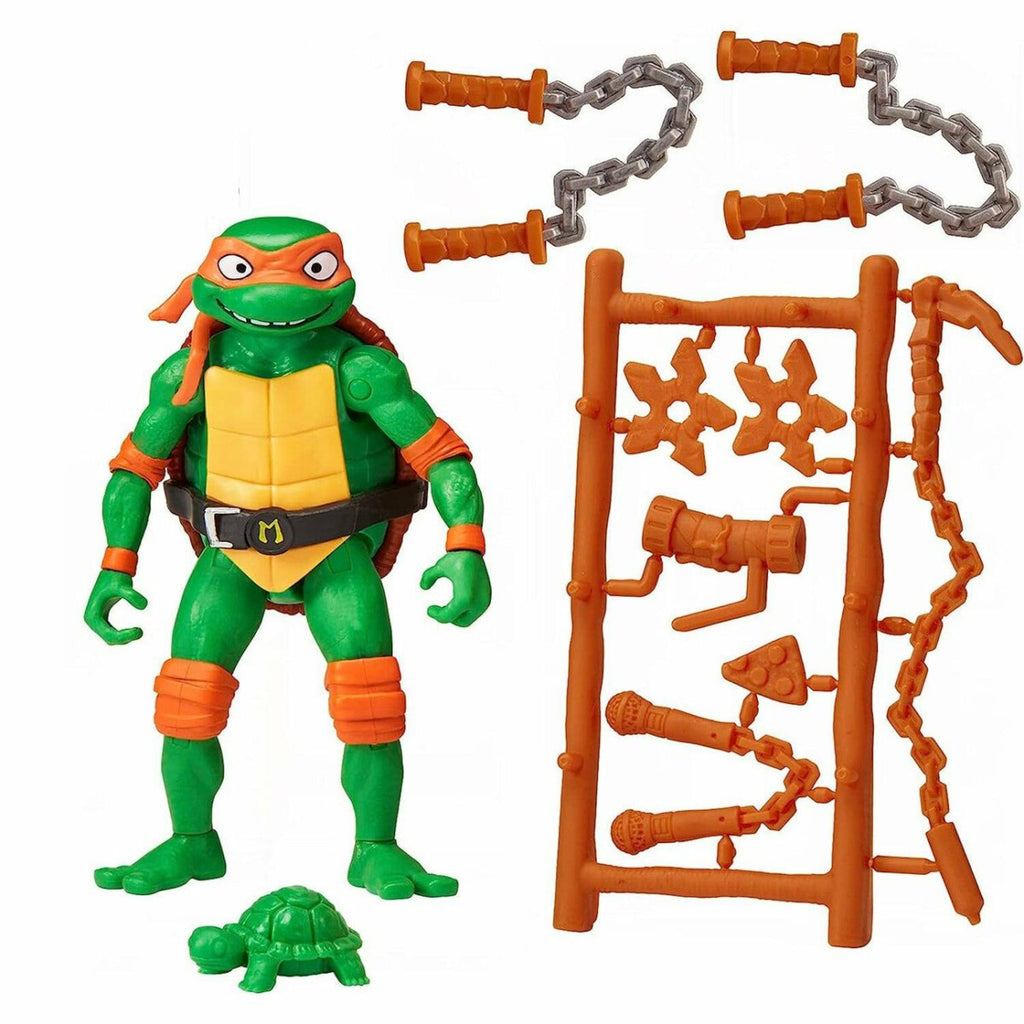 Teenage Mutant Ninja Turtles: Mutant Mayhem Michelangelo Basic Figur 10 cm