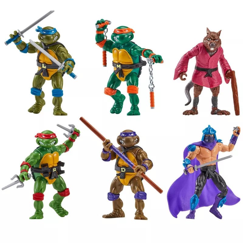 Teenage Mutant Ninja Turtles 6er-Pack Actionfiguren 1988 Remastered EU Exclusive