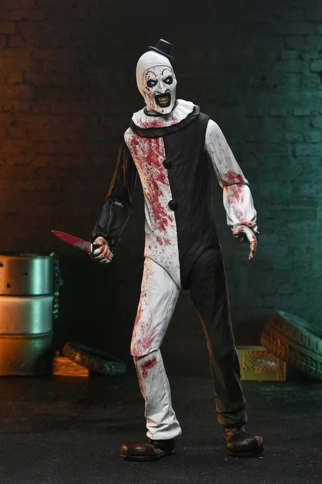 Terrifier Art The Clown Ultimate Blood Splattered Actionfigur 17 cm PRE-ORDER