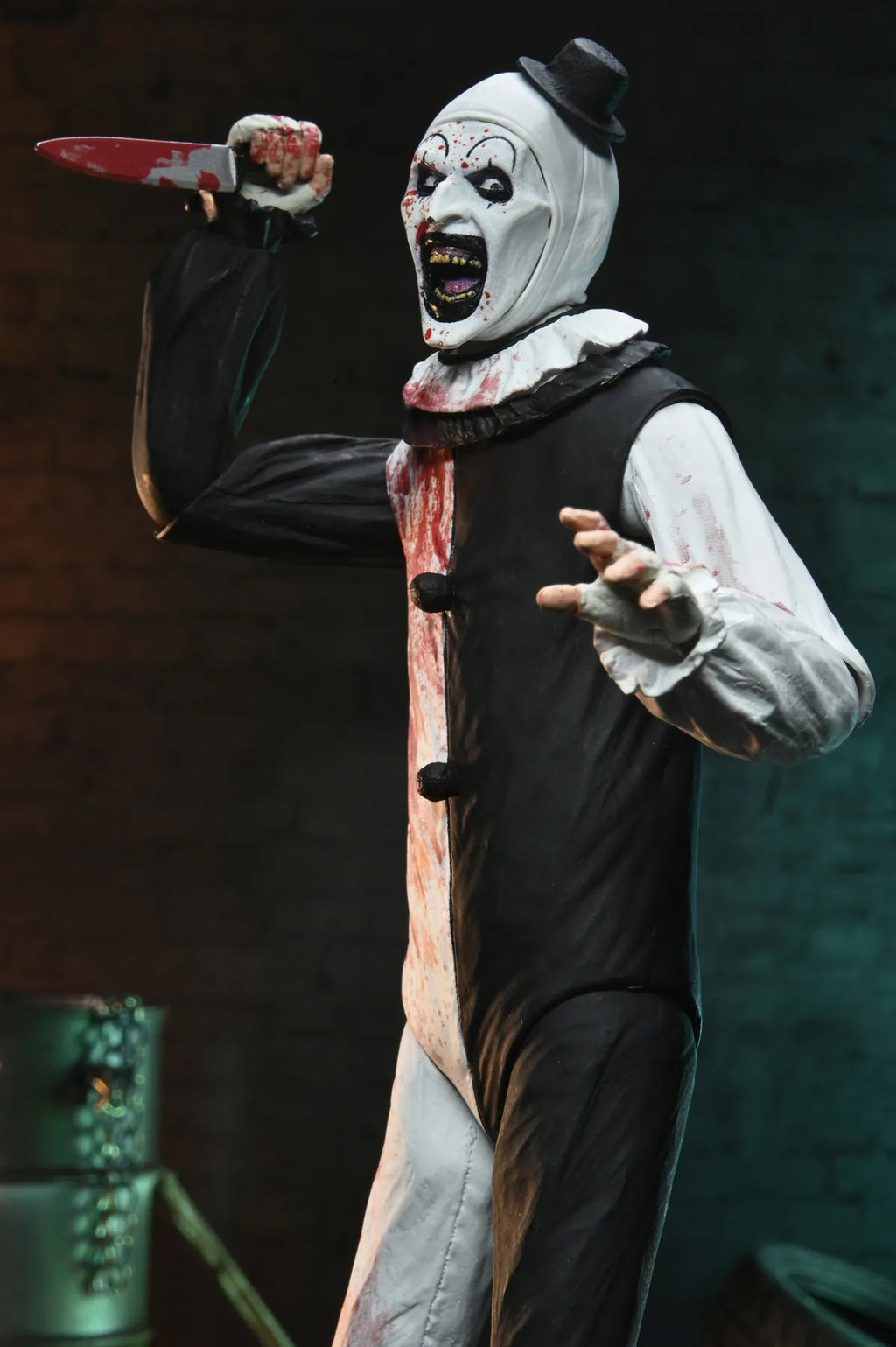 Terrifier Art The Clown Ultimate Blood Splattered Actionfigur 17 cm PRE-ORDER