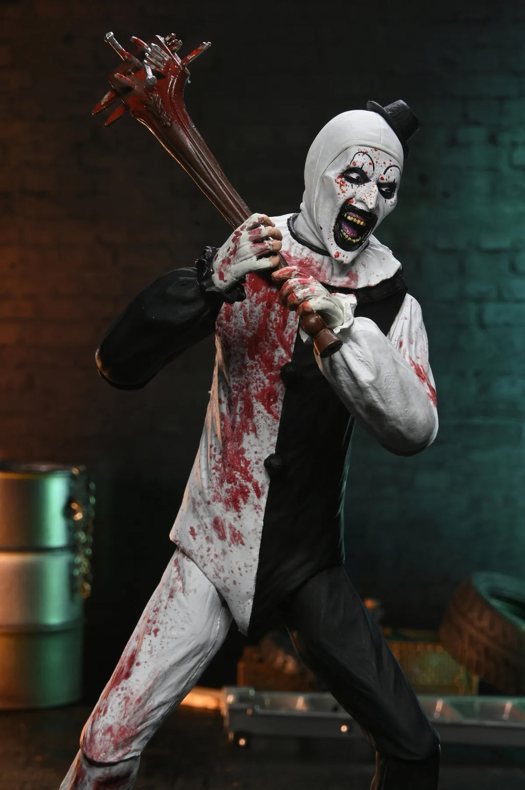 Terrifier Art The Clown Ultimate Blood Splattered Actionfigur 17 cm PRE-ORDER
