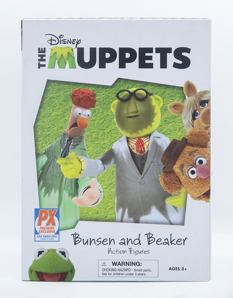 The Muppets Actionfiguren Box Set Lab Accident Bunsen &amp; Beaker SDCC 2021 Previews Exclusive