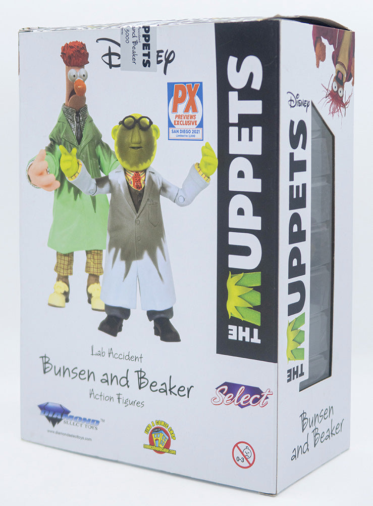 The Muppets Actionfiguren Box Set Lab Accident Bunsen &amp; Beaker SDCC 2021 Previews Exclusive