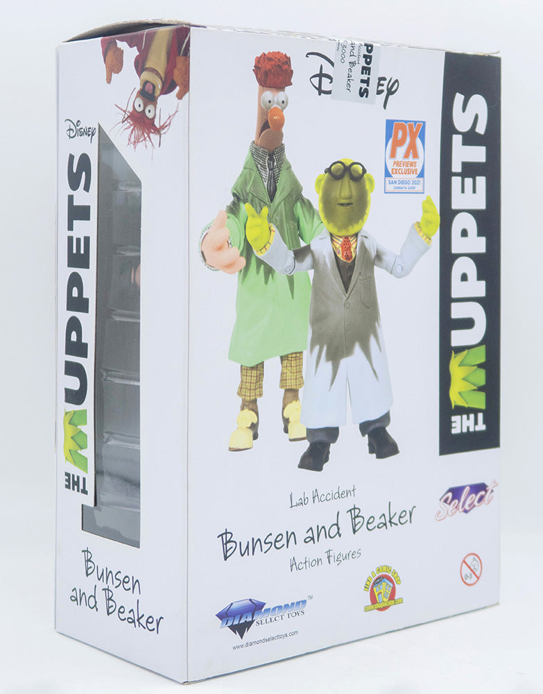 The Muppets Actionfiguren Box Set Lab Accident Bunsen &amp; Beaker SDCC 2021 Previews Exclusive