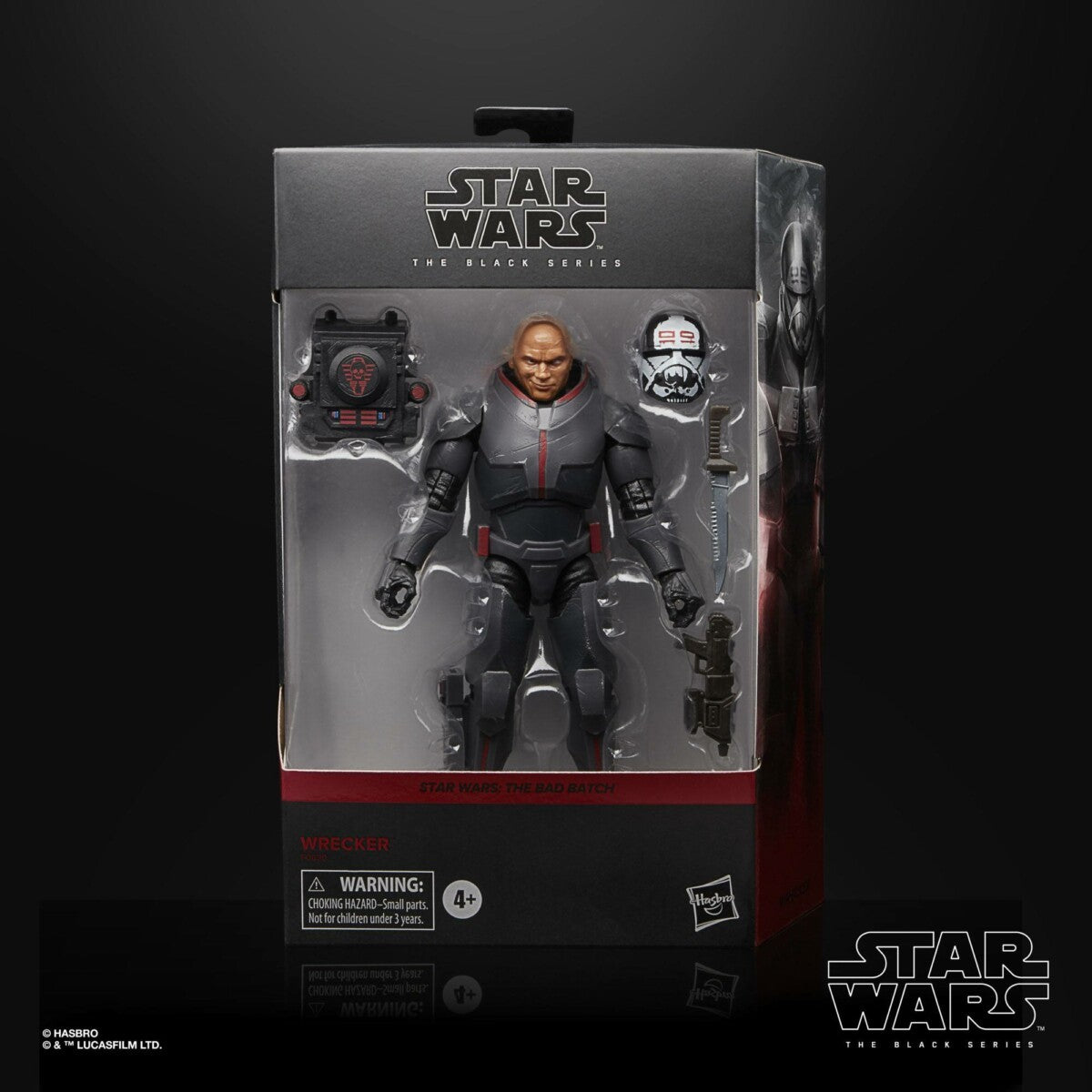 Star Wars The Bad Batch Black Series Deluxe Actionfigur 2021 Wrecker 15 cm Ein Klebestreifen der Verpackung (unten) durchgerissen