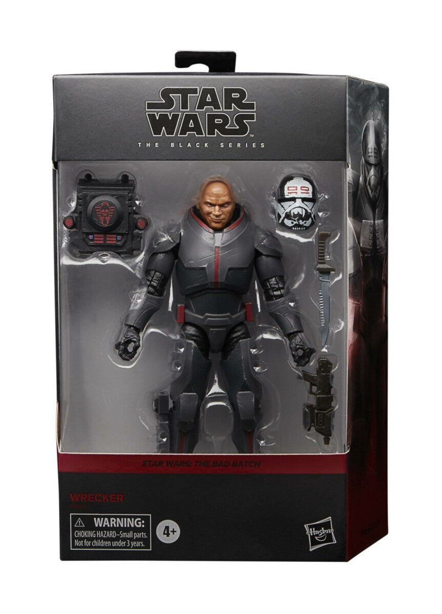Star Wars The Bad Batch Black Series Deluxe Actionfigur 2021 Wrecker 15 cm Ein Klebestreifen der Verpackung (unten) durchgerissen
