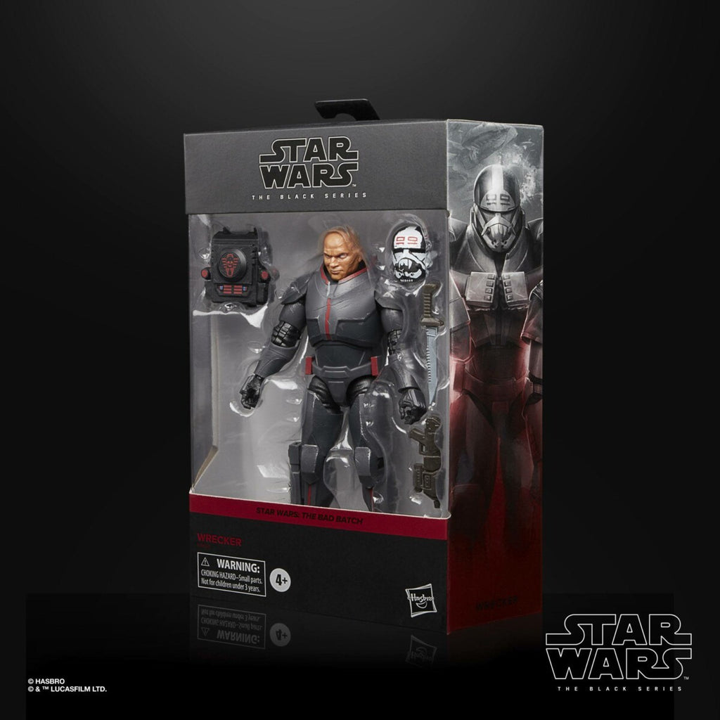 Star Wars The Bad Batch Black Series Deluxe Actionfigur 2021 Wrecker 15 cm Ein Klebestreifen der Verpackung (unten) durchgerissen