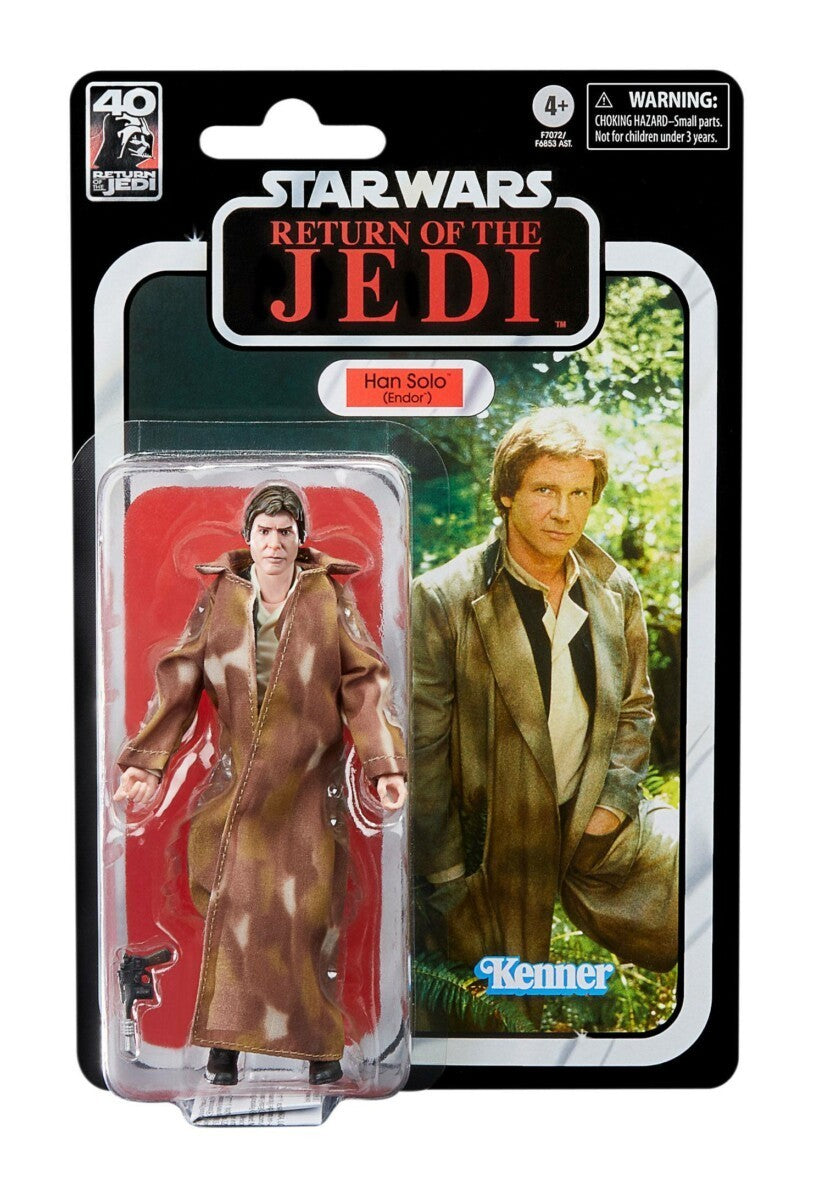 Star Wars Episode VI 40th Anniversary Black Series Actionfigur Han Solo (Endor) 15 cm