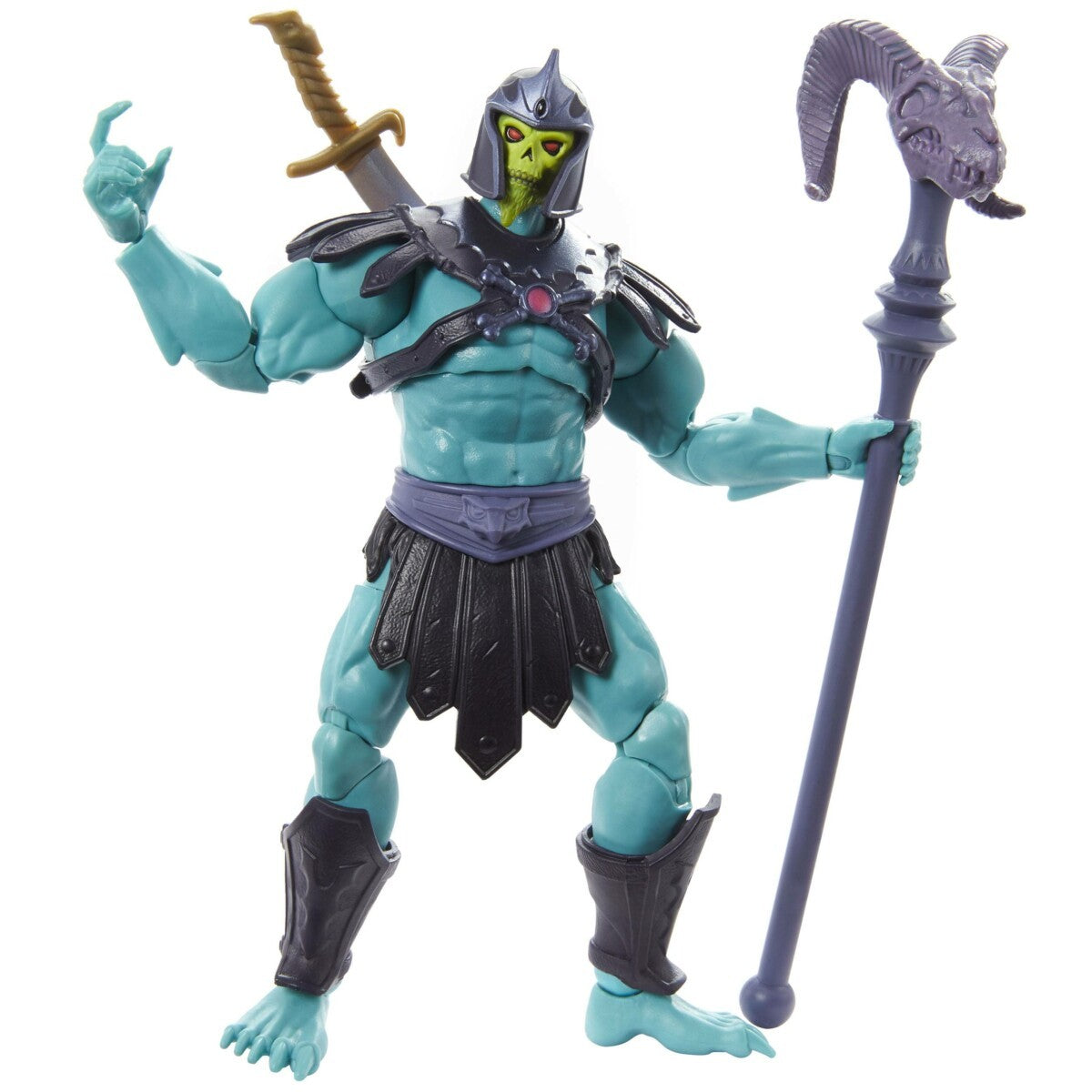 Masters of the Universe New Eternia Masterverse Actionfigur 2022 Barbarian Skeletor 18 cm BEMALUNG nicht Optimal