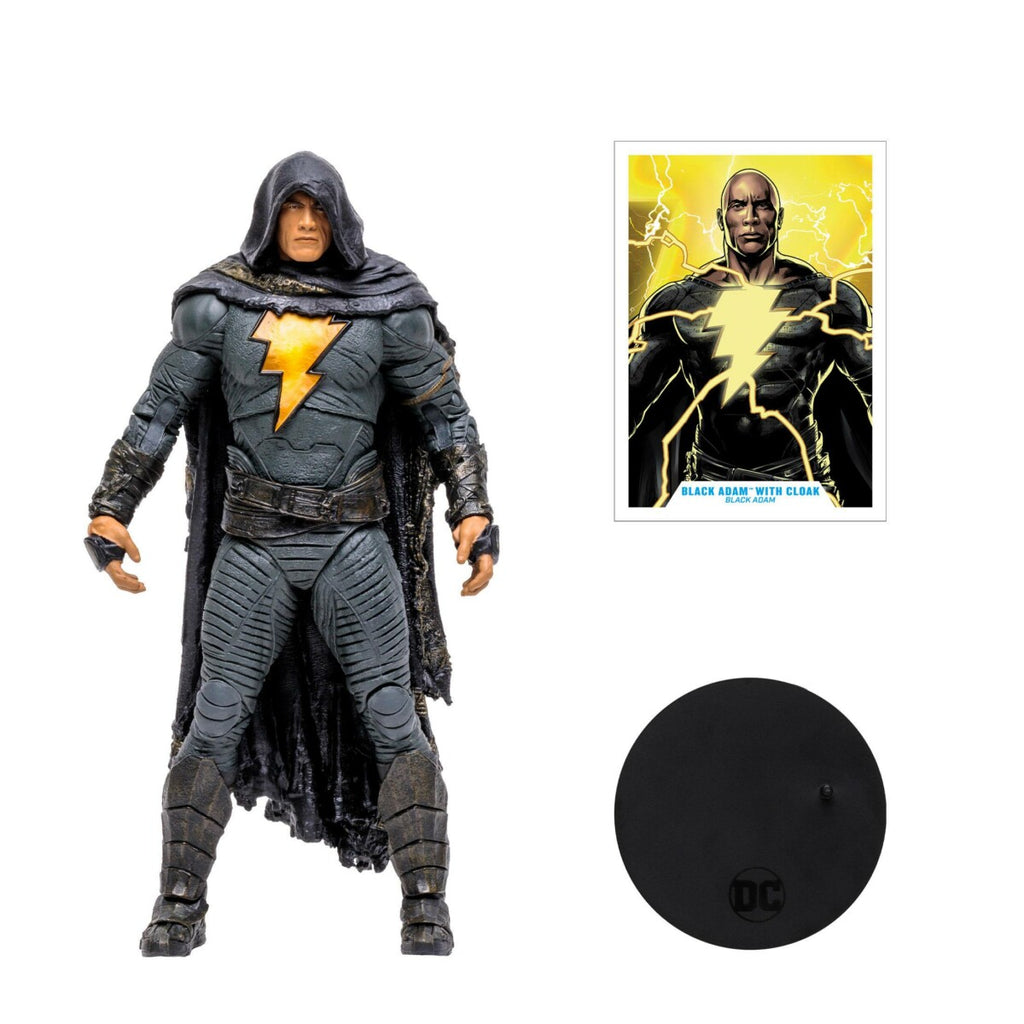 DC Black Adam Movie Actionfigur Black Adam with Cloak 18 cm