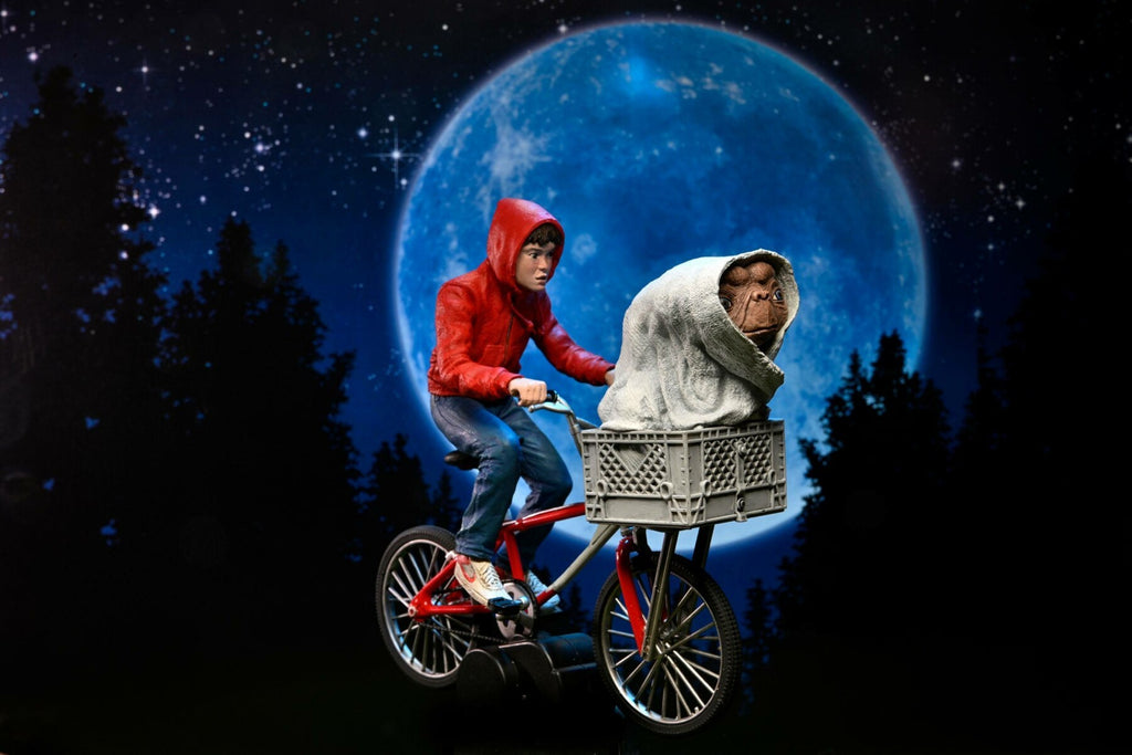 E.T. - Der Außerirdische Actionfigur Elliott und E.T. on Bicycle 13 cm B-Ware