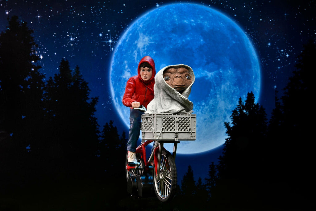 E.T. - Der Außerirdische Actionfigur Elliott und E.T. on Bicycle 13 cm B-Ware