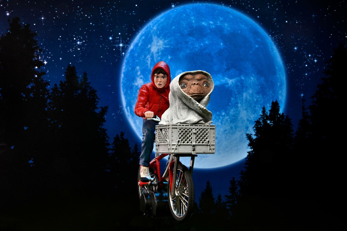 E.T. - Der Außerirdische Actionfigur Elliott und E.T. on Bicycle 13 cm B-Ware