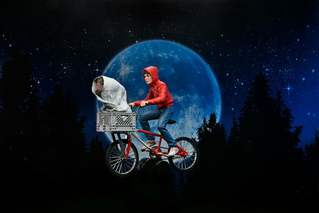 E.T. - Der Außerirdische Actionfigur Elliott und E.T. on Bicycle 13 cm B-Ware