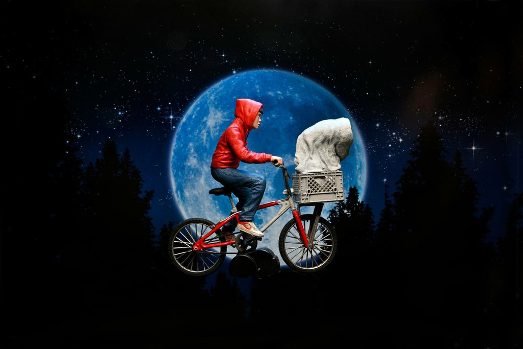 E.T. - Der Außerirdische Actionfigur Elliott und E.T. on Bicycle 13 cm B-Ware