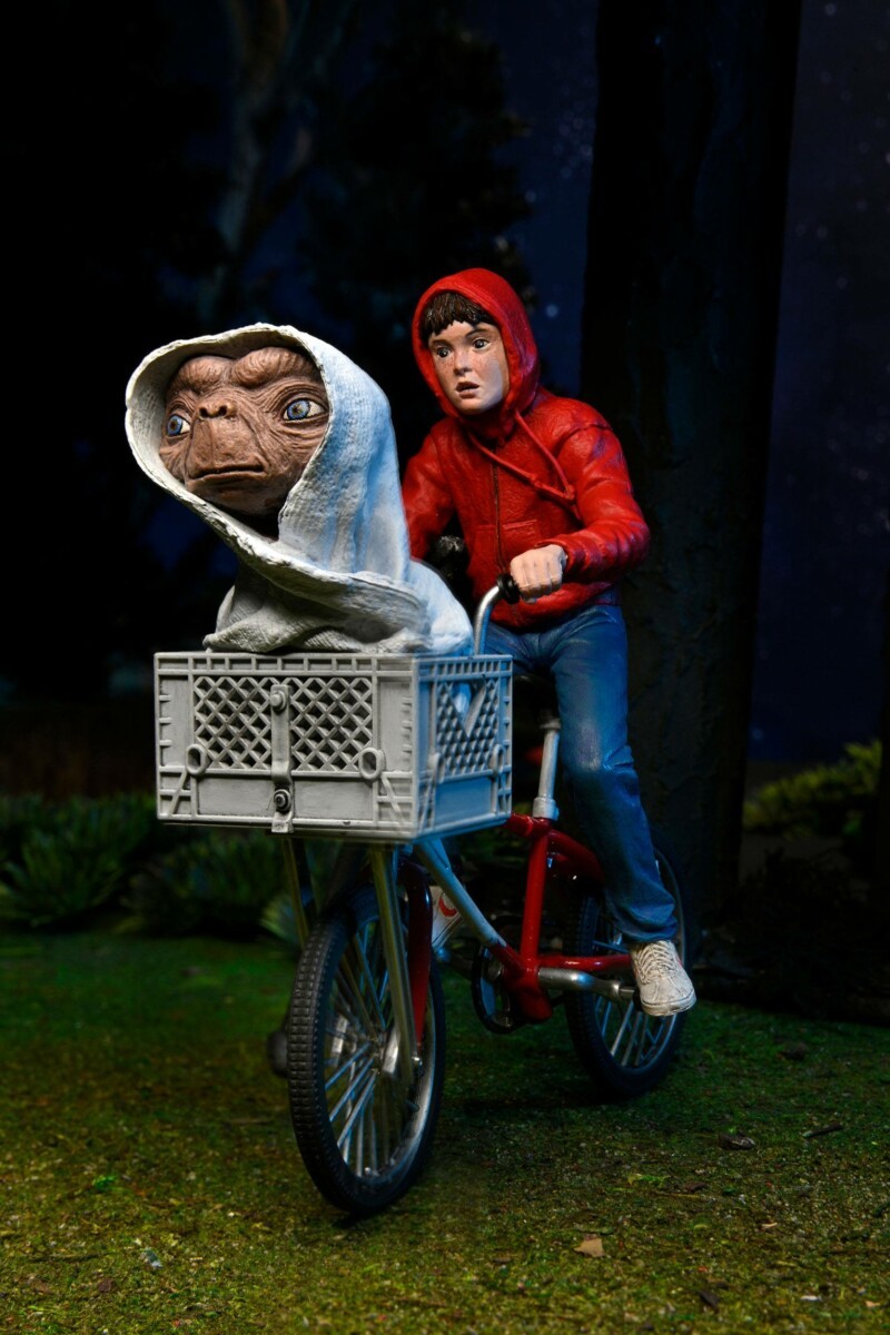 E.T. - Der Außerirdische Actionfigur Elliott und E.T. on Bicycle 13 cm B-Ware