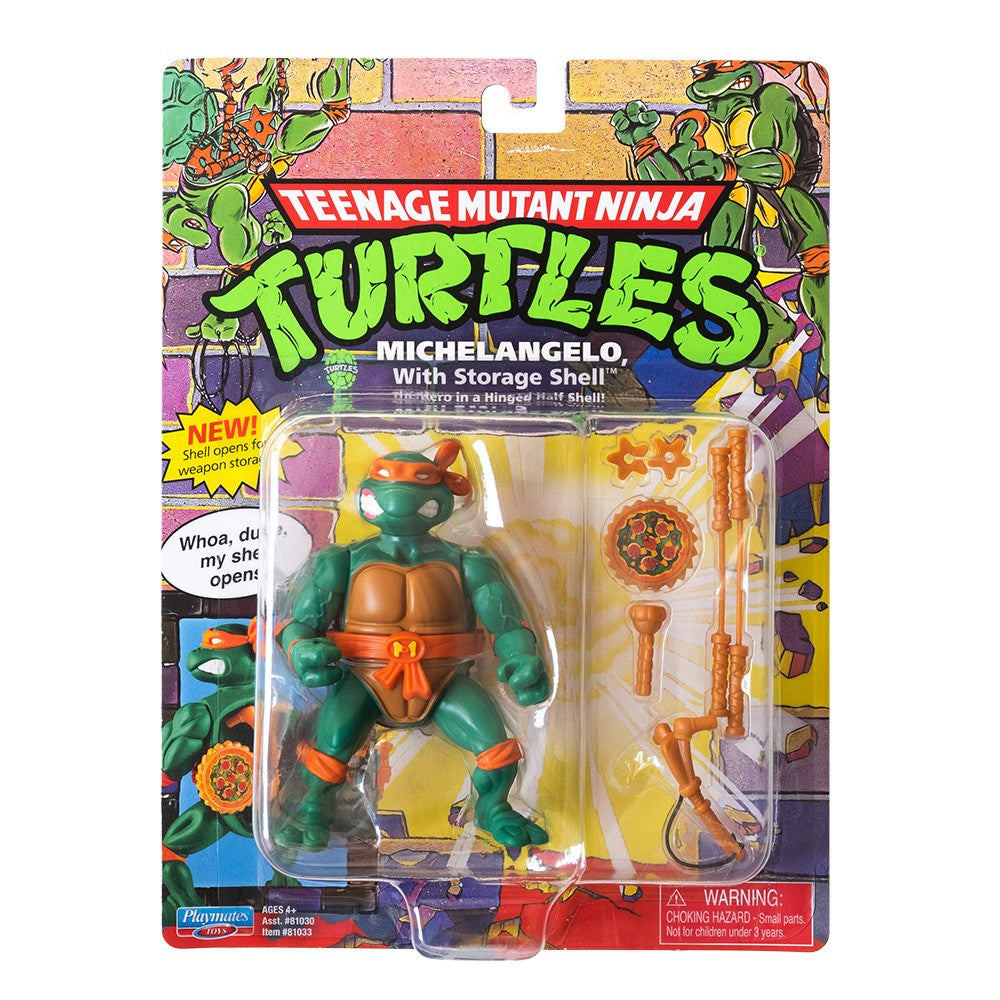 Teenage Mutant Ninja Turtles Classic Actionfigur Storage Shell Michelangelo 10 cm
