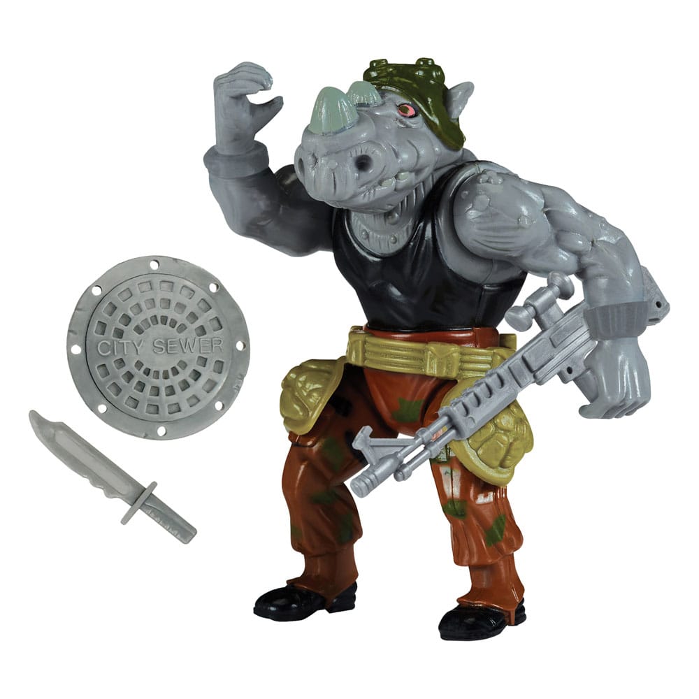 Teenage Mutant Ninja Turtles Classic Actionfigur Rocksteady 10 cm
