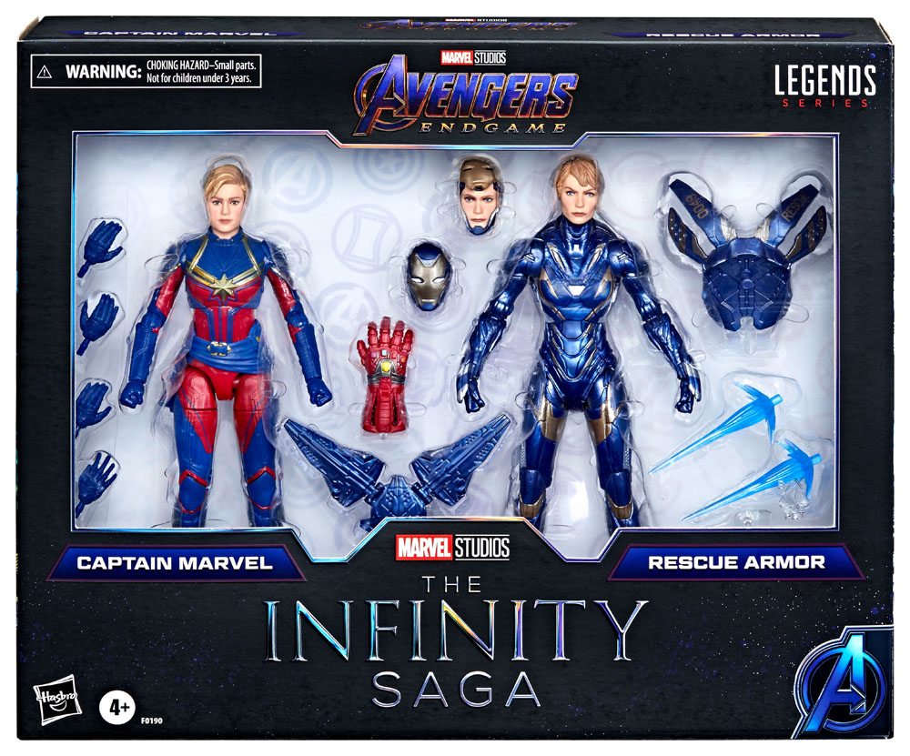 Avengers: Endgame Marvel Legends Actionfiguren 2021 Captain Marvel &amp; Rescue Armor 15 cm