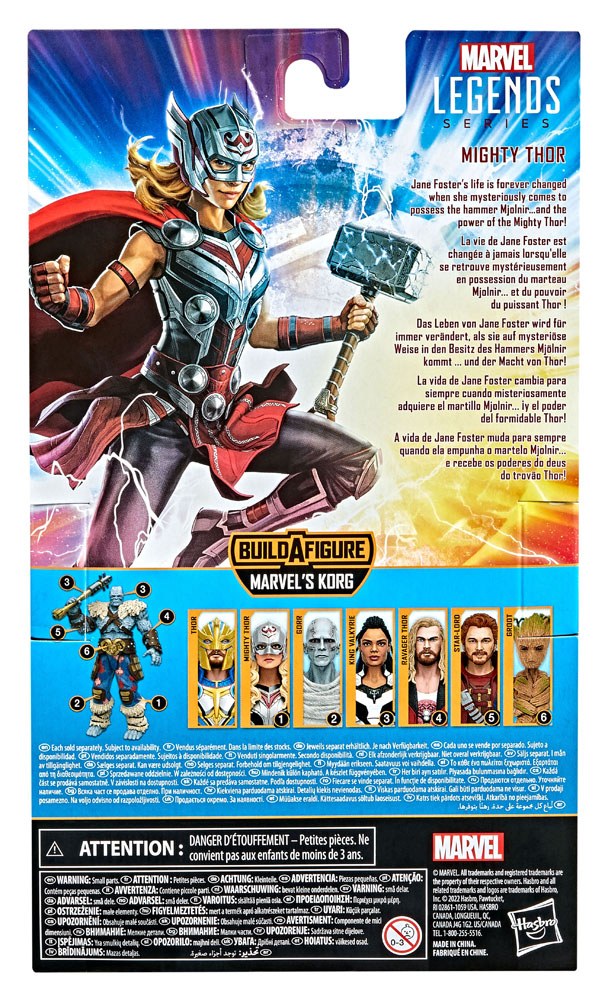 Mighty Thor, Thor: Love and Thunder Marvel Legends Series Actionfigur 2022 Marvel's Korg BAF #1, 15 cm