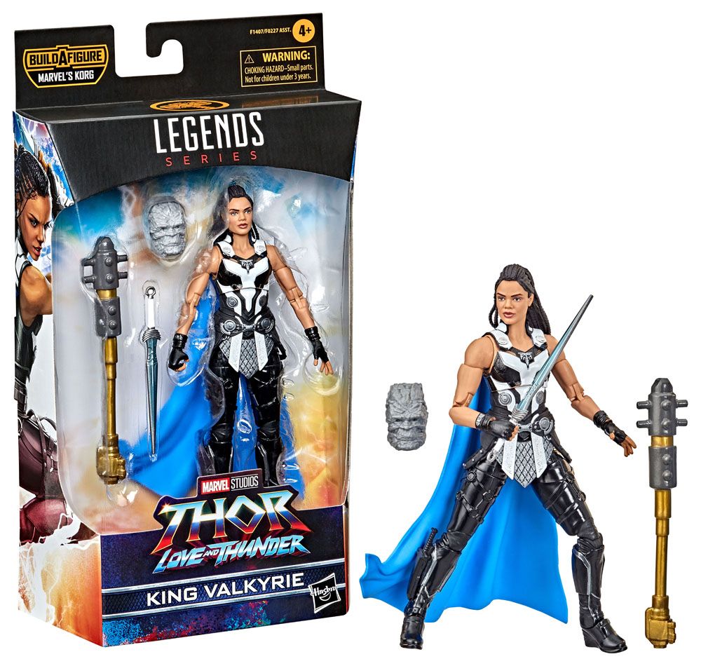 King Valkyrie,Thor: Love and Thunder Marvel Legends Series Actionfigur 2022 Marvel's Korg BAF #3 15 cm