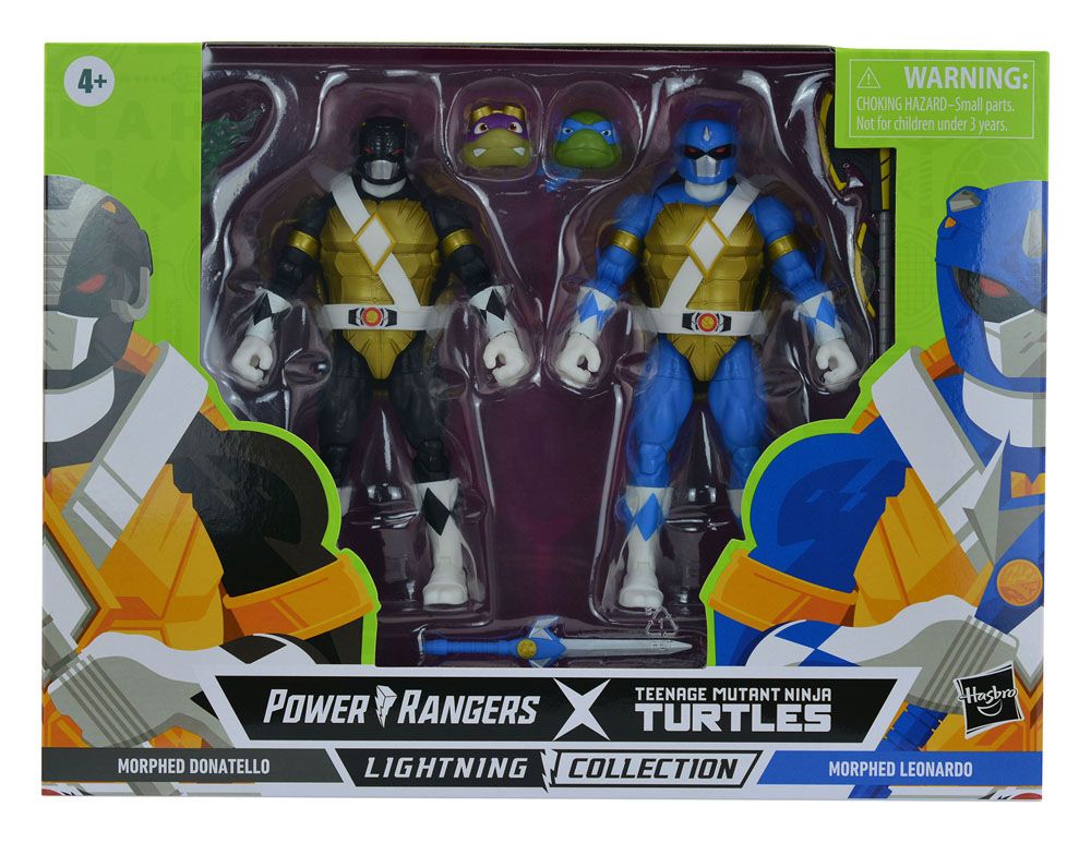 Power Rangers x Teenage Mutant Ninja Turtles Lightning Collection Actionfiguren 2022 Morphed Donatello Morphed Leonardo