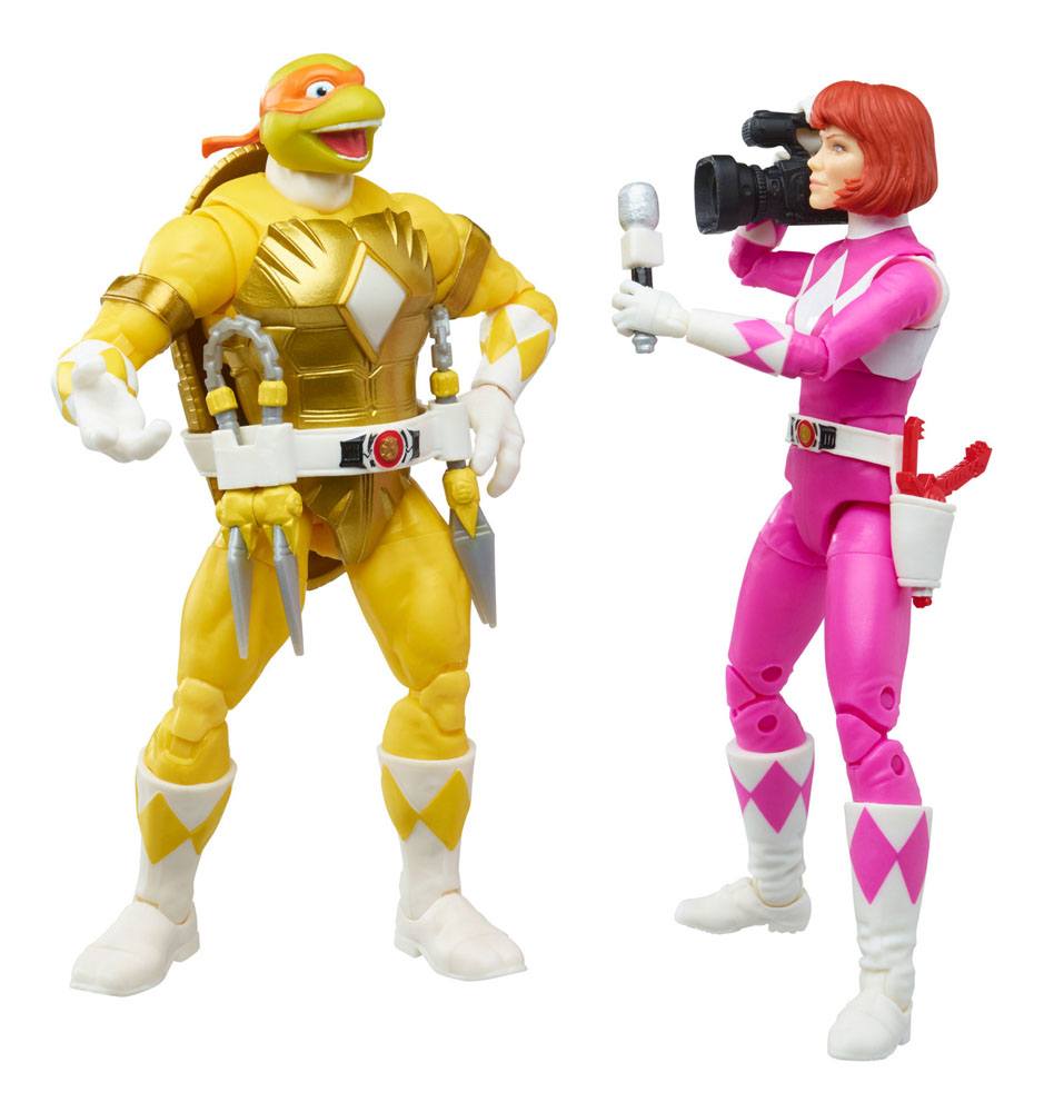 Morphed April O´Neil Michelangelo - Power Rangers x Teenage Mutant Ninja Turtles Lightning Collection Actionfiguren 2022