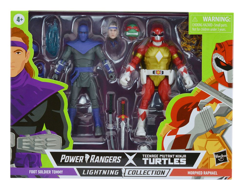Foot Soldier Tommy Morphed Raphael Power Rangers x Teenage Mutant Ninja Turtles Lightning Collection Actionfiguren 2022