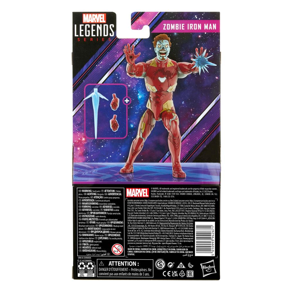 What If...? Marvel Legends Actionfigur Khonshu BAF: Zombie Iron Man 15 cm