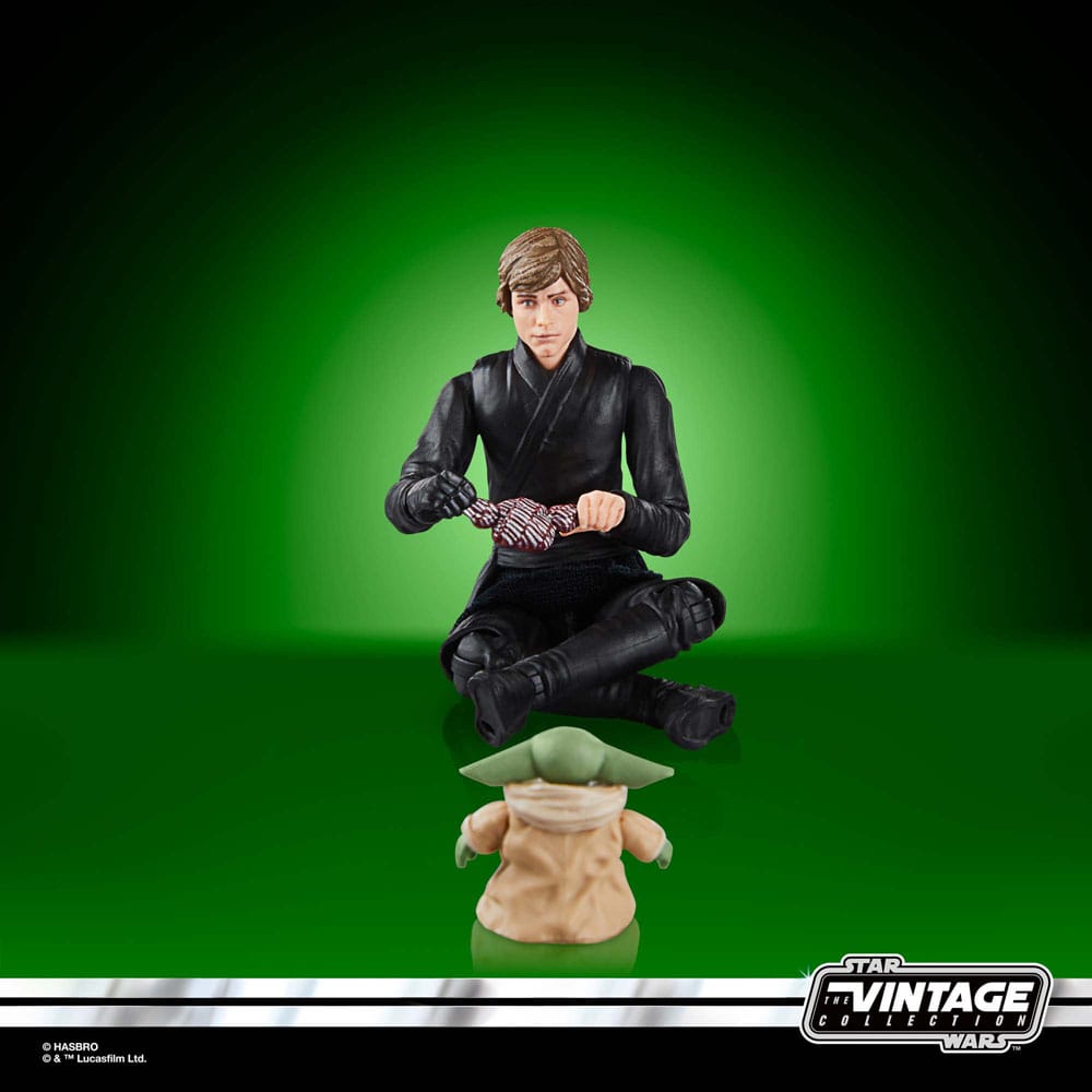 Star Wars: The Book of Boba Fett Vintage Collection Actionfiguren Luke Skywalker und Grogu 10 cm