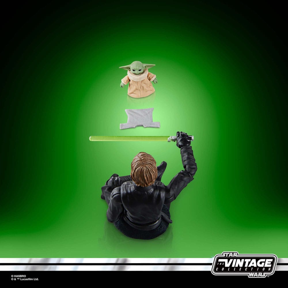 Star Wars: The Book of Boba Fett Vintage Collection Actionfiguren Luke Skywalker und Grogu 10 cm