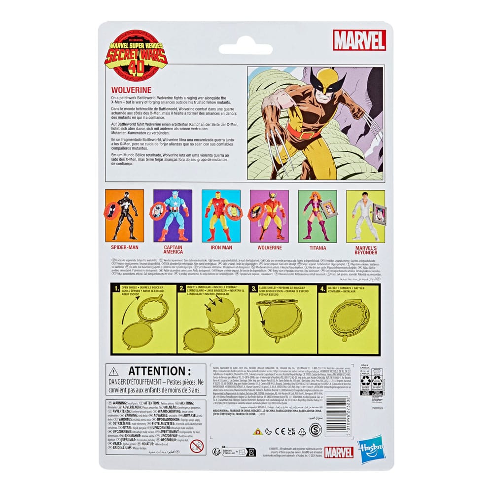 Secret Wars Marvel Legends Retro Actionfigur Wolverine 15 cm