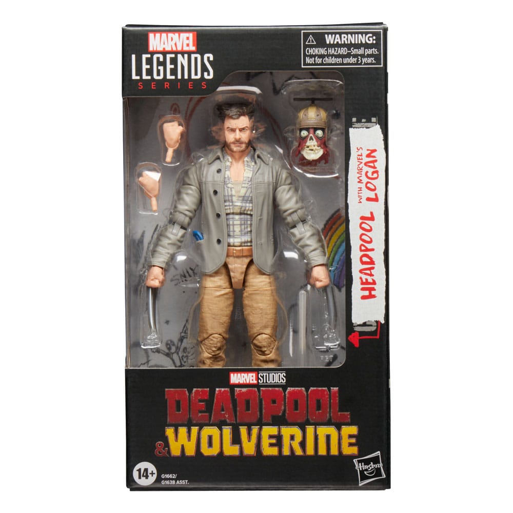 Deadpool &amp; Wolverine Marvel Legends Actionfigur Headpool with Marvel's Logan 15 cm