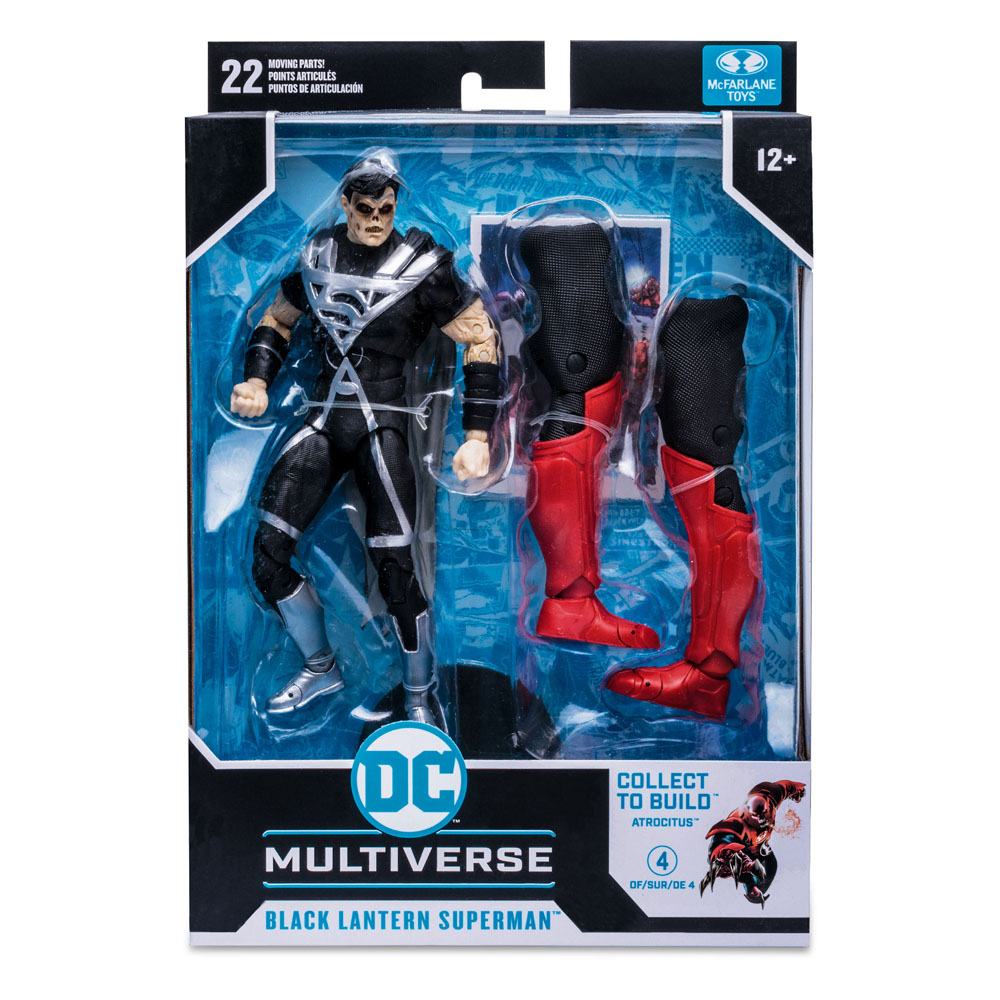 Black Lantern Superman (Blackest Night) DC Multiverse Build A Actionfigur 18 cm