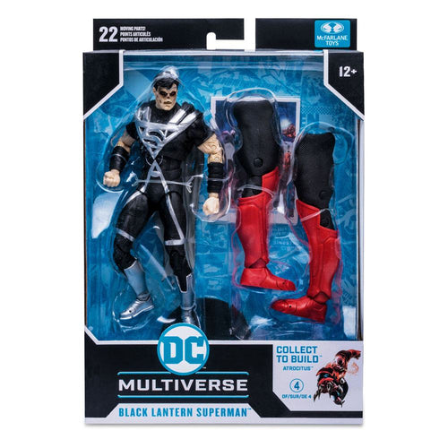 Black Lantern Superman (Blackest Night) DC Multiverse Build A Actionfigur 18 cm