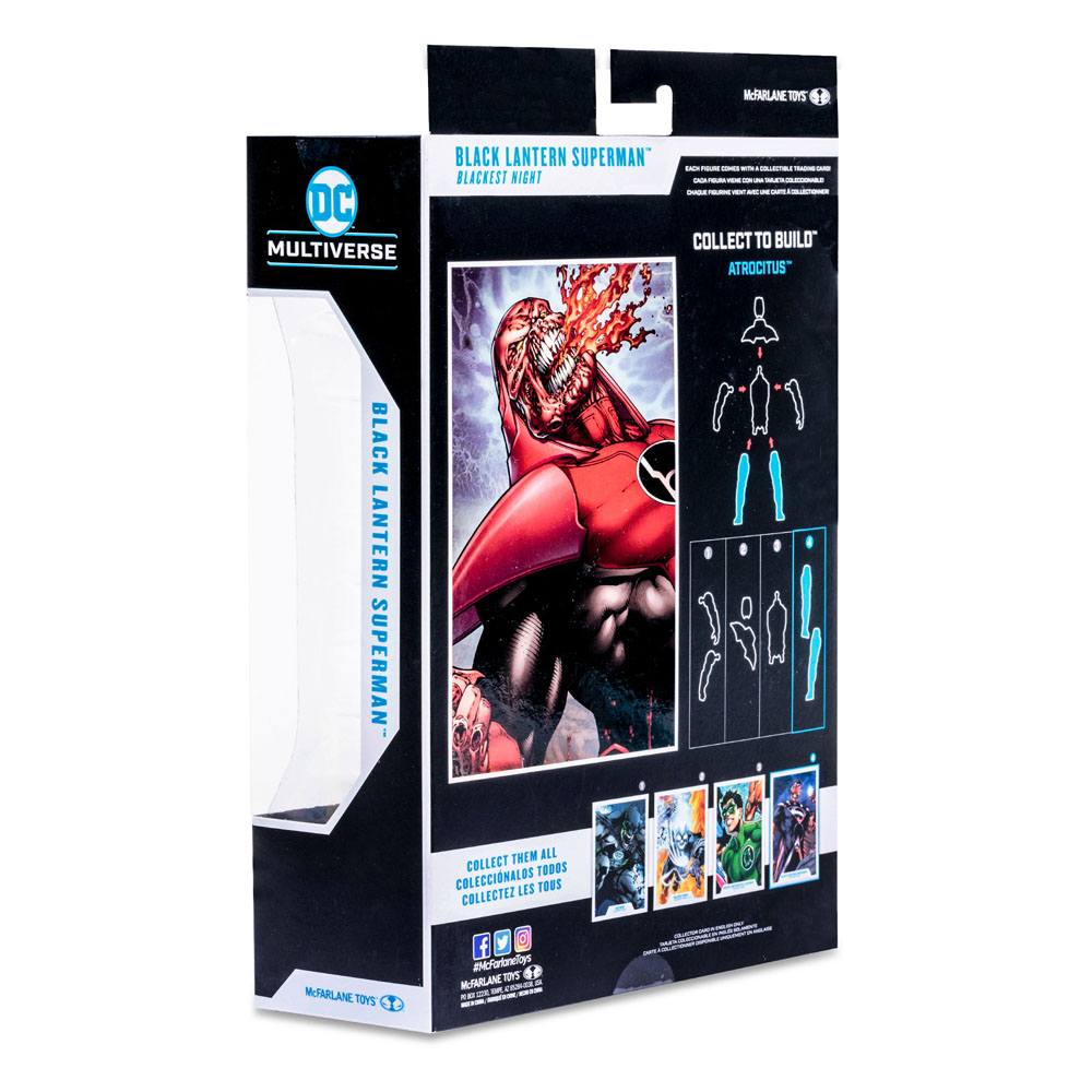 Black Lantern Superman (Blackest Night) DC Multiverse Build A Actionfigur 18 cm