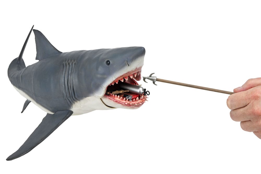 Der weiße Hai The Game Of Jaws 50th Anniversary Jaws Actionfigur 38 cm